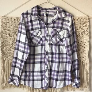 Croft & Barrow Plaid Button-Up